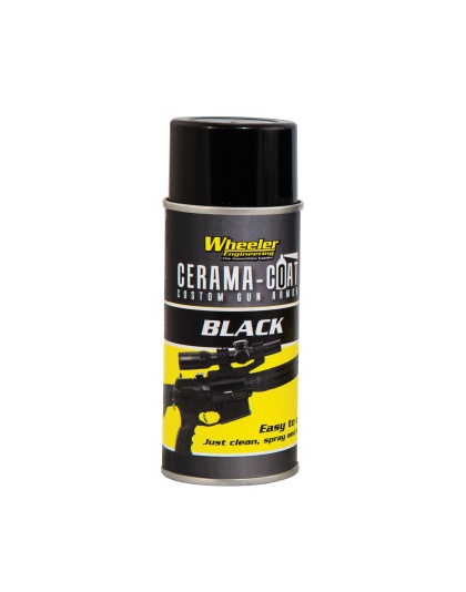 Wheeler Cerama-Coat Firearm Finish Restoration, 4oz, Aerosol, Black