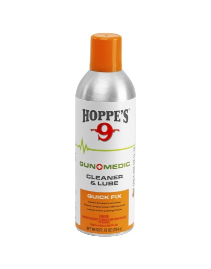 Hoppe's Gun Medic, Cleaner & Lube - Quick Fix, Liquid, 10oz, Aerosol Can