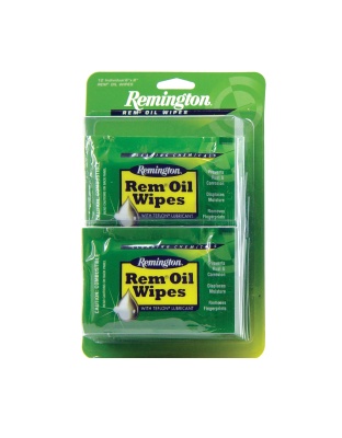 Remington Rem-Oil, 6" x 8" Wipes, Cleaner, 12/Pack