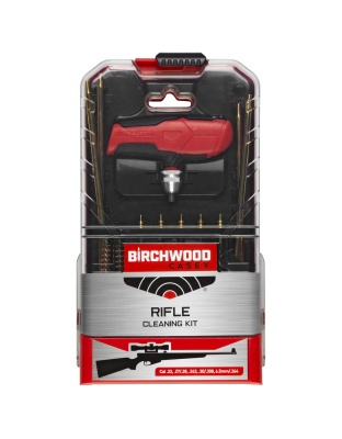 Birchwood Casey Universal Rifle Cleaning Kit, 21 Piece, Unique Handle