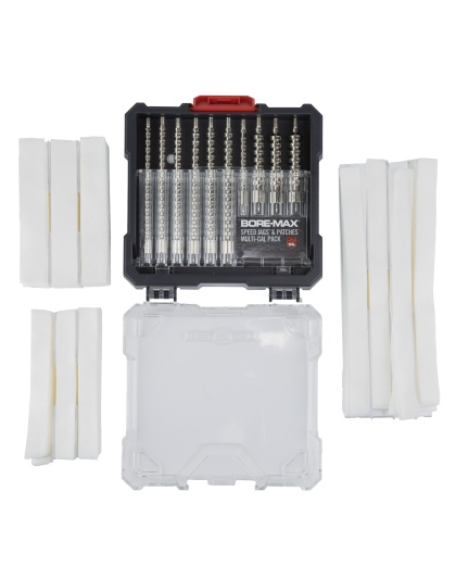 Real Avid Bore-Max Speed Jags and Patches, Set of 10, Multi Cal Jags and Patches