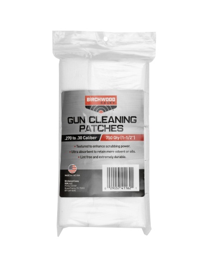 Birchwood Casey Cleaning Patches, 1 1/2", .270-.30 Caliber, 750 Patches