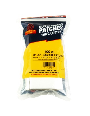 Shooter's Choice Shooters Choice Cleaning Patch, 3", 100 Pack