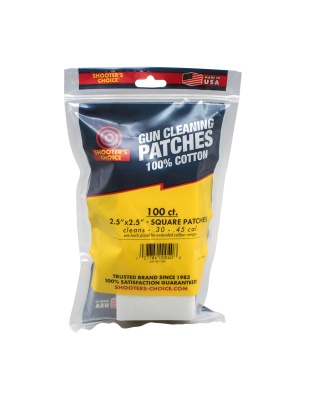 Otis Technology 2.5" Square Cleaning Patch, 100 Pack