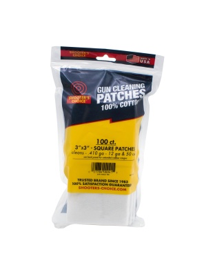 Otis Technology 3" Square Cleaning Patch, 100 Pack