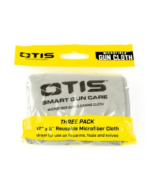 Otis Technology Microfiber Gun Cloth, 3 Pack, White
