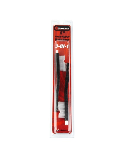 Kleen-Bore Triple Action, Nylon Utility Brush, 5", 2 Pack