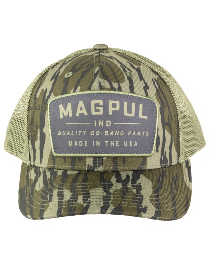 Magpul Industries Go Bang Trucker Hat, Bottomland Camo, Cotton/Polyester, One Size Fits Most