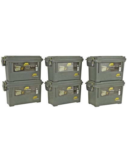 Plano Ammunition Can, Hard Case, OD Green Finish, 6 Cans