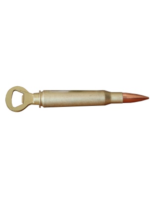 Caliber Gourmet 50 Caliber Bottle Opener, Gold