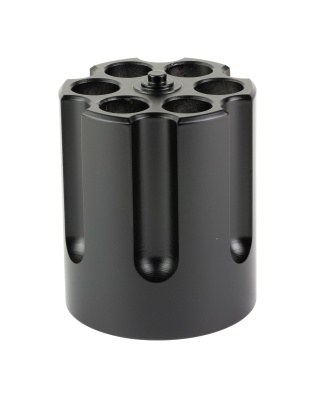 Caliber Gourmet Revolver Cylinder Pen Holder, Black