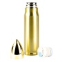 Caliber Gourmet Bullet Thermos Bottle, Gold
