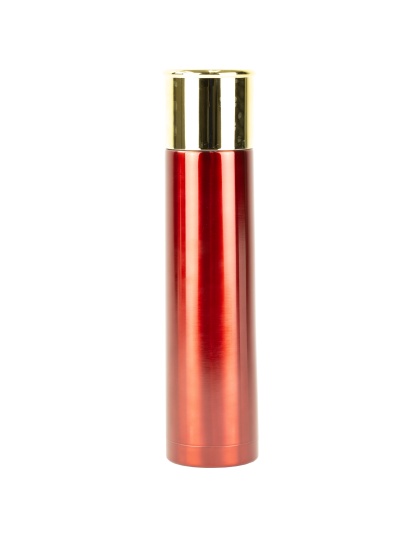 Caliber Gourmet Shotgun Shell Red Thermos Bottle, 1 Liter, 13" Tall, Insulated