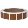 Action Target , Target Paster, 7/8" Square Bullet Hole Repair Paster, Brown, 1000 Per Roll