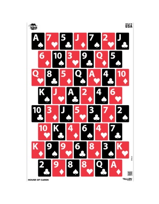 Allen Company Get the Game On EZ Aim, Paper Targets, 8 Pack, 12"X18", Assorted Colors