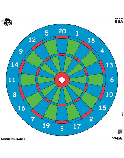 Allen Company Plinking the Day Away EZ Aim, Paper Target, 9 Pack, 12"x12", Assorted Colors