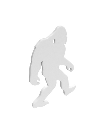 Birchwood Casey AR500 Gong, Yeti Silhouette Target, 3/8", 1-Hole, White