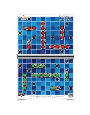 Birchwood Casey Pregame Target, Battle at Sea, 12x18, 8 Targets