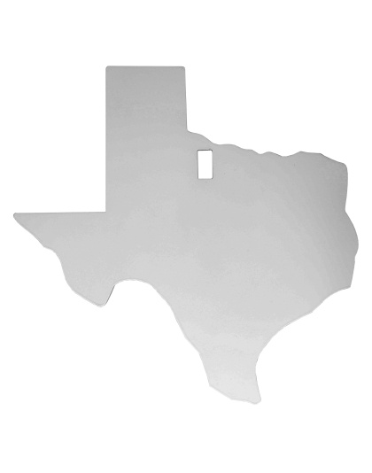 Birchwood Casey AR500 Gong, Texas Silhouette Target, 3/8", 1-Hole, White