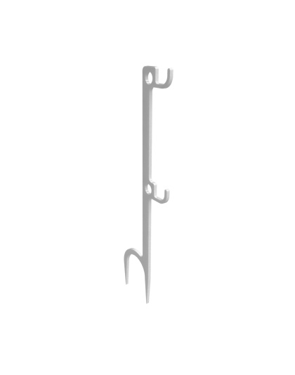 Birchwood Casey Steel Target Hanger, White, Double Hook