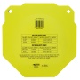 Caldwell AR500, 13" Octagon, Steel Target, Yellow