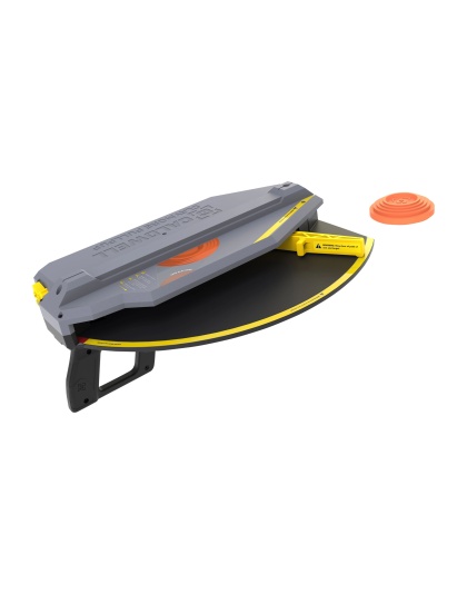 Caldwell Claymore Pull-Up, Clay Target Thrower, Gray/Yellow, Plastic Construction