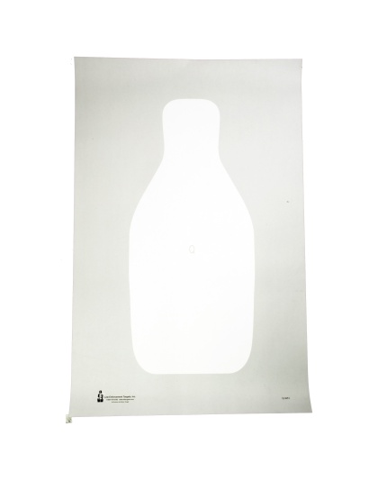 Action Target Standard FBI/DEA Q Target, Bright White, 22 1/2"x34 1/2", 100 Per Box