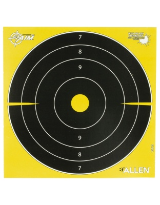 Allen Company EZ AIM Non-Adhesive, Bullseye, 8x8", 25 Pack