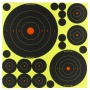 Birchwood Casey Shoot-N-C Target, Bullseye, 50-1", 30-2", 5-5.5",and 5-8" Targets