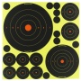 Birchwood Casey Shoot-N-C Target, Deluxe Variety Kit, 40-1" Pasters, 24-2", 8-3", 4-6", 4-8" Bullseye Targets, with Target Stand
