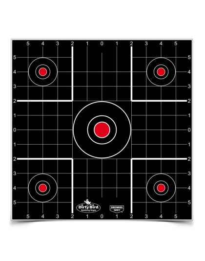 Birchwood Casey Dirty Bird Target, Sight-In, 12", 12 Targets