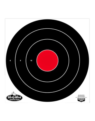 Birchwood Casey Dirty Bird, Bullseye Target, 17.25", 5 Targets