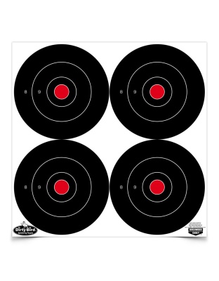 Birchwood Casey Dirty Bird Target, Bullseye, 6", 48 Targets