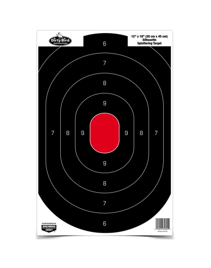 Birchwood Casey Dirty Bird Target, Silhouette, 12x18, 8 Targets