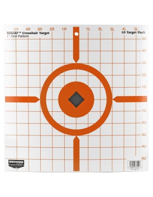 Birchwood Casey Rigid, Sight-In Target, 12", 10 Targets
