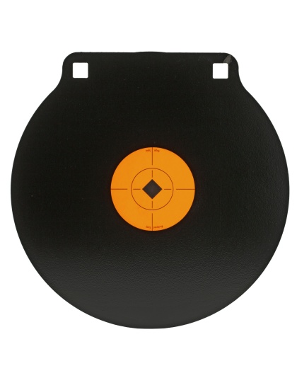 Birchwood Casey World of Targets, 10"Gong Two Hole Target, 3/8", AR500, Includes 3" Target Spot, Steel