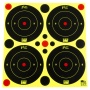 Pro-Shot Products Splatter Shot, 3" Bullseye, Adhesive Target, 48 Pack, Black/Green