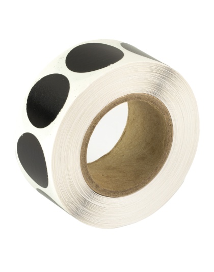 Pro-Shot Products Splatter Shot, 1" Repair Pasters, Adhesive Target, 500 Roll, Black