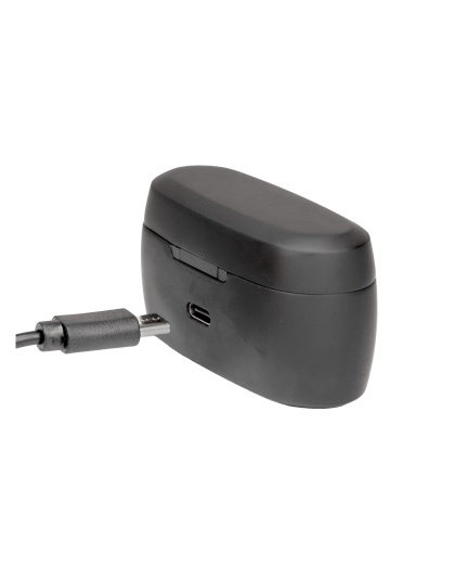 AXIL XCOR R, Bluetooth Tactical Earbuds, Includes Charging Case, USB-C Charging Cable, Matte Finish, Black