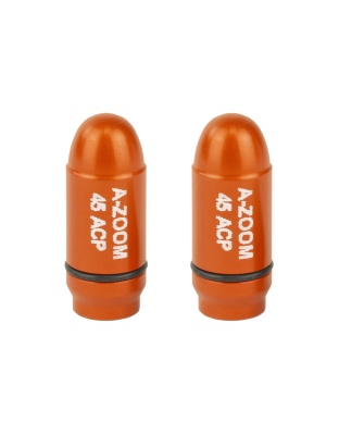 A-Zoom StrikerCaps, Snap Caps, Orange, 45 ACP, 2/Pk