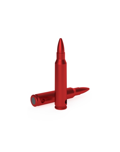 Birchwood Casey DURACAP Training Rounds, 223/5.56 NATO, Aluminum Construction, Anodized Finish, Red, 6 Pack