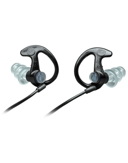 Surefire Sonic Defenders Max Ear Plug, Medium, Removable Cord, Black Finish
