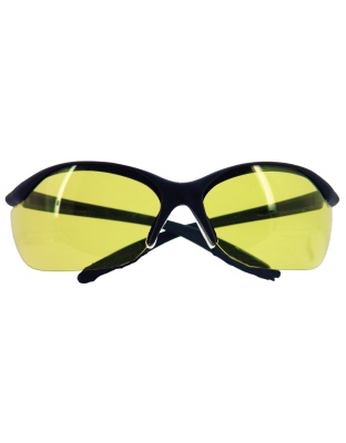 Howard Leight Vapor II Glasses, Black Frame, Amber Lens