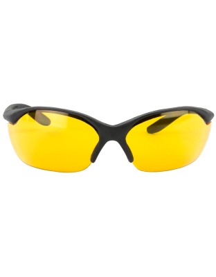 Howard Leight Vapor II Glasses, Black Frame, Orange Lens