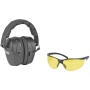Champion Traps & Targets Shooting Combo Kit, Black Passive Earmuff, Amber Lens