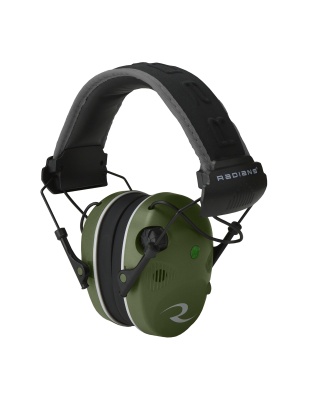 Radians R3400 Quad Mic, Electronic Earmuff, Military Green/Black Finish