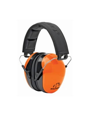 Walker's Passive, Earmuff, Padded Headband, Folding, Orange