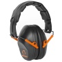 Walker's Passive, Folding Earmuff, Black/Orange, 1 Pair