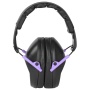 Walker's Passive, Folding Earmuff, Black/Purple, 1 Pair