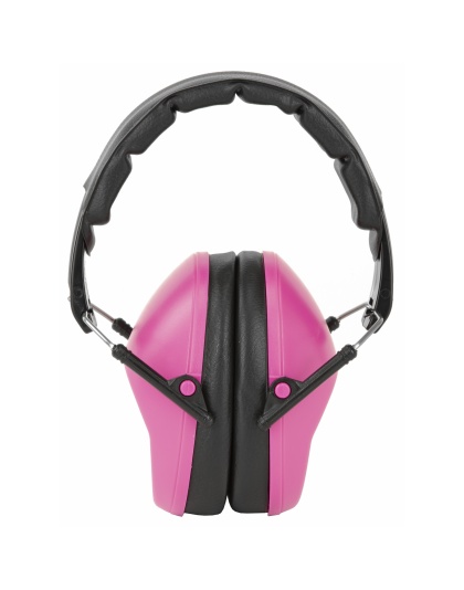 Walker's Passive, Folding Earmuff, Pink, 1 Pair